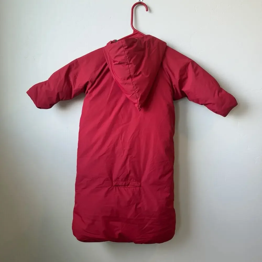 Baby Gap 6-12 Months Red WARMEST CONVERTIBLE BUNTING BAG Winter Suit Outerwear